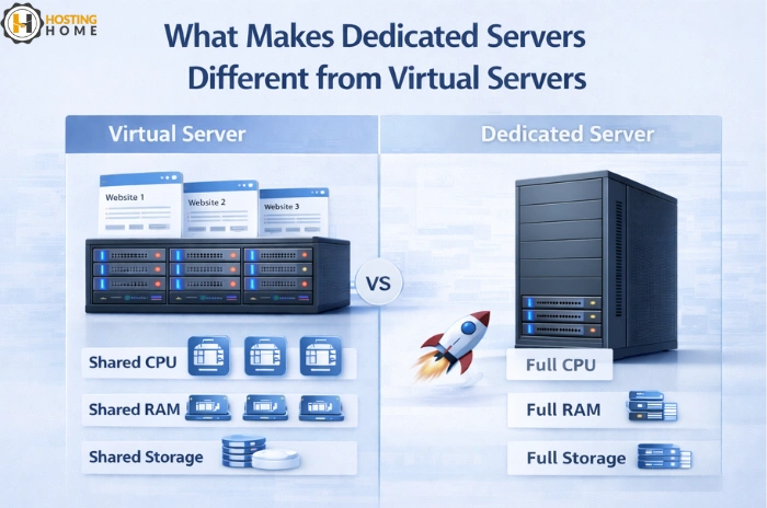 What Makes Dedicated Servers Different from Virtual Servers