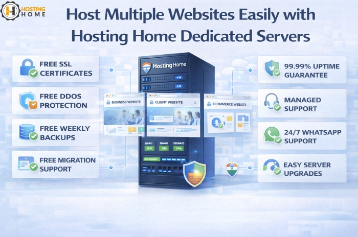Hosti Multiple Websites easily with hosting home dedicated servers